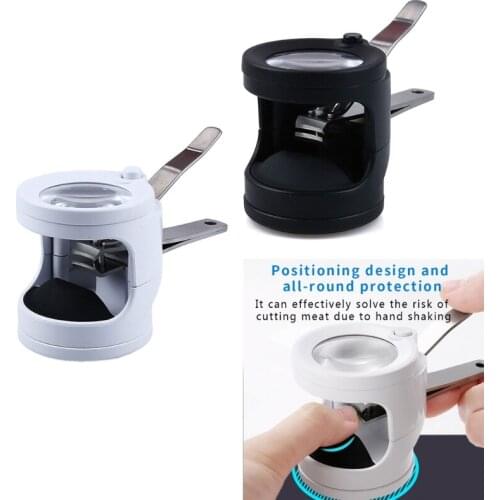 Nail Clipper with LED Lights and 3.5X Magnifying Glass Magnifier Finger Pedicure