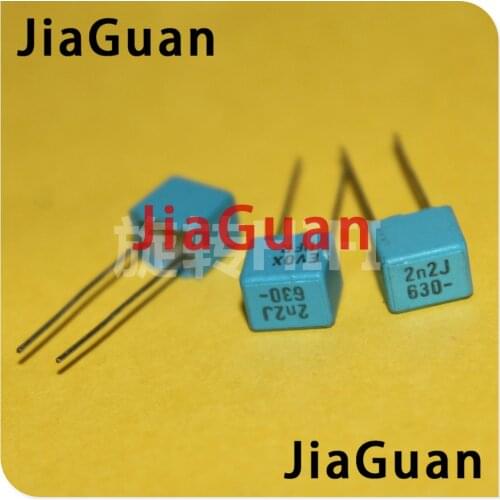 20PCS NEW EVOX PFR5 2200PF 630V P5MM MKP 222/630V film EVOX-RIFA PFR 222 2.2nf/630v 2200P 2N2 0.0022UF