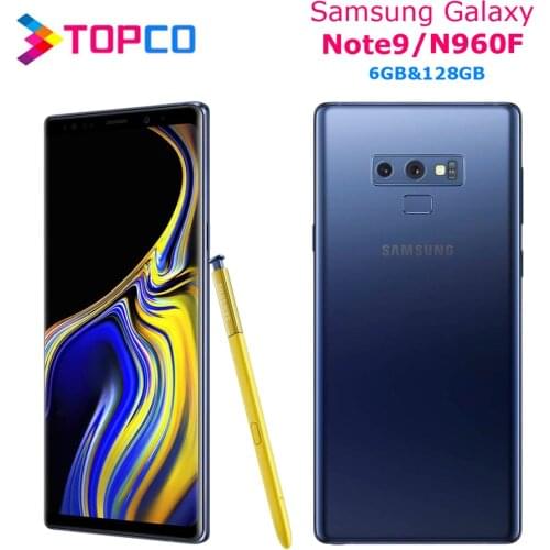 Samsung Galaxy Note9 N960F Note 9 Original Unlocked LTE Mobile Phone Exynos Octa Core 6.4" Dual 12MP RAM 6GB ROM 128GB NFC