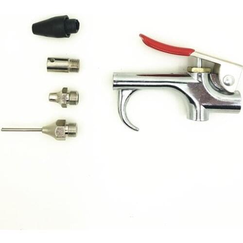 Air Blow Gun Dust Blowing Gun Pneumatic Kit Four Replaceable Nozzles Dirt Cleaning Air Blower