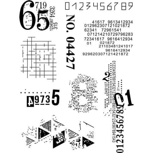 CLEAR STAMP background DIY Scrapbook Card album paper craft silicon rubber roller transparent stamps 898