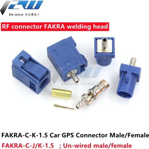 RF Connector FAKRA-C-K-1.5 FAKRA Welding Head Car GPS Connector Male/Female Head