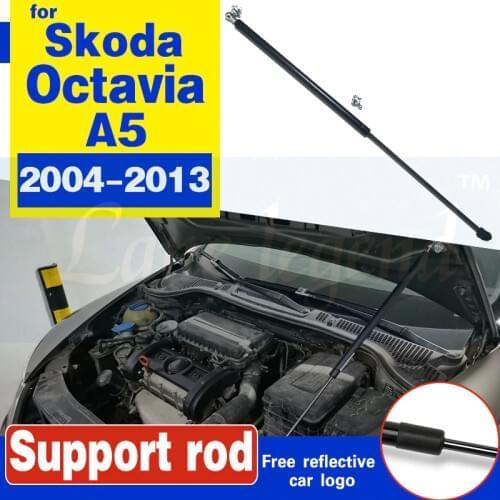 Car Refit Bonnet Hood Cover Gas Shock Absorber Lift Strut Bars Support Rod Hydraulic Rod for Skoda Octavia A5 MK2 (1Z) 2004-2013
