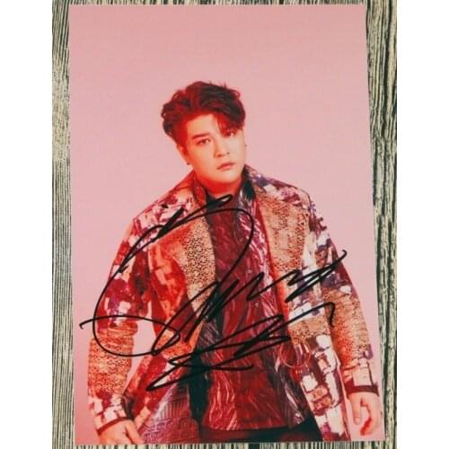 Hand signed S.J Super Junior Shin Dong autographed photo repackage 6 inches freeshipping K-POP 042017A