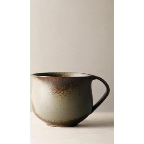 Handmade Coffee Mug High Quality Ceramic Cup With Handgrip Personality Cups And Mugs Japan Retro Style 350ML Creative Gifts