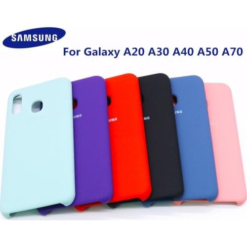 Original Samsung a30 a40 a70 liquid silicone case soft TPU back cover for a50 a50S a30S a60 a20 a70s 2019 A505 A505F phone shell