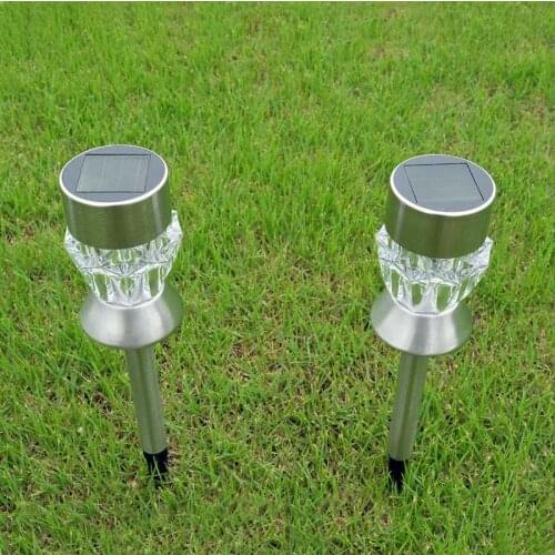Solar Lawn Light RGB Solar Lamps Decoration Stainless Steel for Courtyard Garden Home Use
