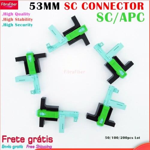 High Quality 53MM SC APC SM Single-Mode Optical Connector FTTH Tool Cold Connector Tool SC UPC Fiber Optic Fast Connnector