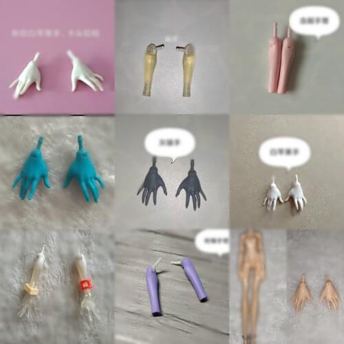 Monstering High Doll Replacement Hands Elbows Original Doll Accessories Kid DIY Parts Purple Black Yellow Clear Colors