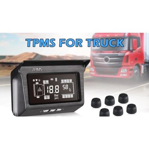 188Psi External sensor 6-8-10-12-14-16-18-26 wheels Tire Pressure Monitoring system solar power Trailer bus truck TPMS