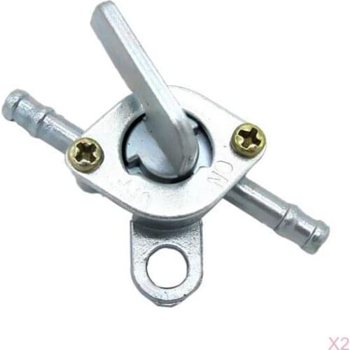 2x Fuel Tank Tap Valve Petcock Switchfor Motorcycle Dirt