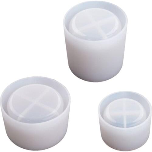 3 Pcs Flower Pot Epoxy Resin Mold Jewelry Storage Box Cup Casting Silicone Mould DIY Crafts Home Decorations Mold