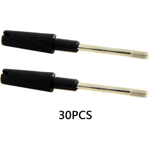 30pcs Thumb Screws #4-40 UNC 47mm Length Stainless Steel Overmold for Computer Cable