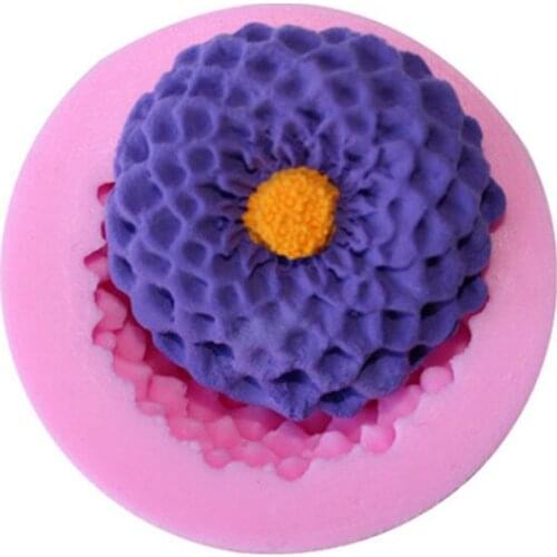 3D Flower Cake Silicone Candy Mold Fondant Cake Decorating Chocolate Molds Resin Clay Soap Mould Kitchen Baking Cake Tools