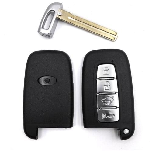 4 Buttons Folding Flip Remote Car Key Shell For H-yundai With Uncut Blade and Logo