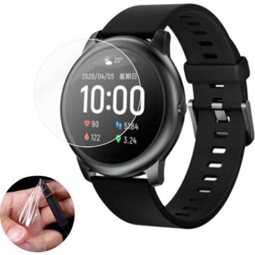 5pcs Soft TPU (Not Glass) Protective Film For YouPin Haylou Solar LS05 Watch Full Screen Protector Cover Smartwatch Protection