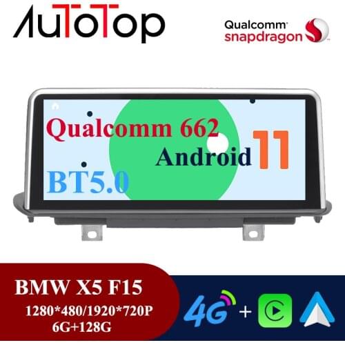 AUTOTOP Android 11 Car Multimedia Player for BMW X5 F15 X6 E71 2014-2017 NBT System Qualcomn Snapdragon 662 6G+128G Autoradio