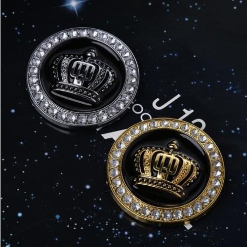 Auto Car 3D Diamond Crown Metal Badge Stickers Decals Personalized Decoration Dropshipping