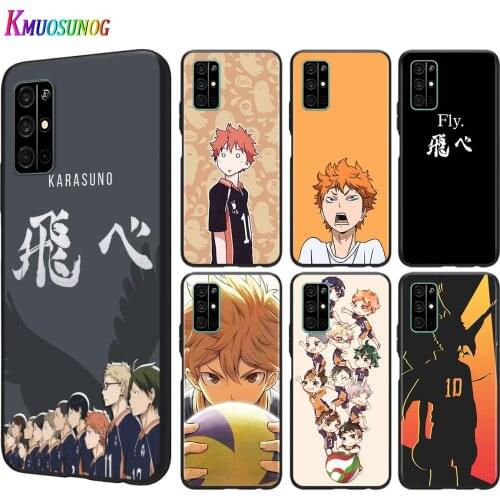 Silicone Black Cover Anime Haikyuu Hinata for Huawei Honor 9A 9C 9S 9X Lite 10 10i 20 V20 20S 30 Pro Lite Phone Case