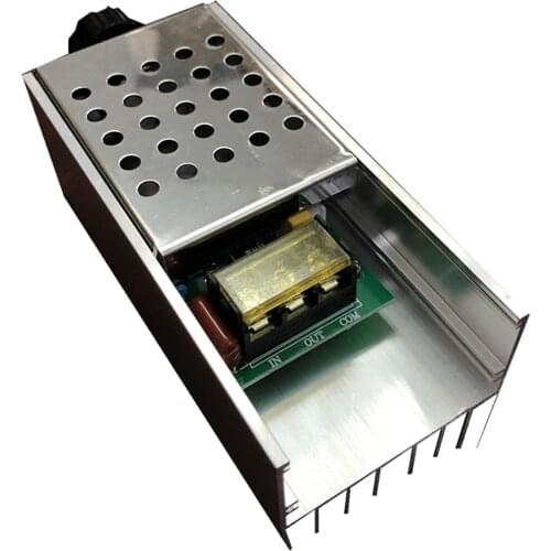 AC 220V 6000W SCR Voltage Regulator Controller Electronic Dimmer Thermostat Motor Speed Controller Volt Regulater Mold with Case