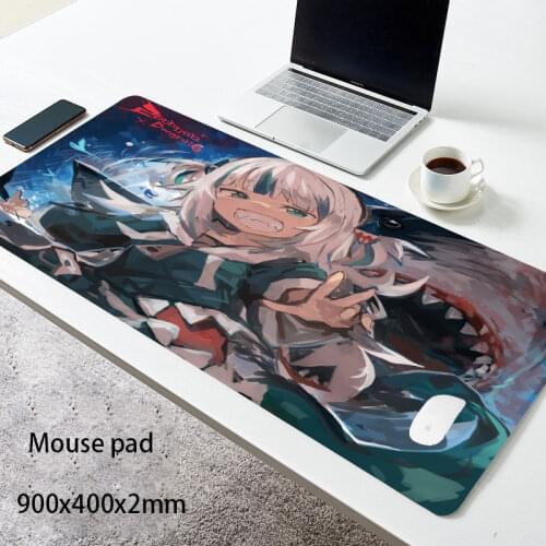 Anime Hololive gawr gura gamer Mouse Pad Large Game Size for Mat for overwatch/cs go/world of warcraft keyboard mouse pad mat