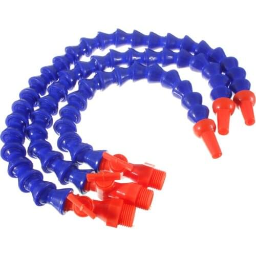 Flexible Water Oil Coolant Cooling Pipe Hose Lathe Switch+Round Nozzle