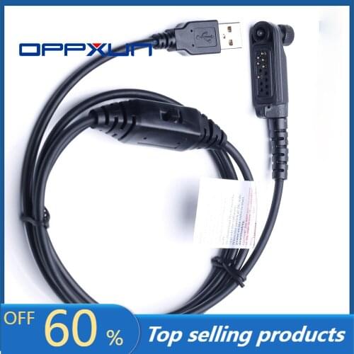OPPXUN USB Programming Cable For Hytera Walkie Talkie PD602/662/682/605/665/685/606 PD666 PD686 PD608 PD668 PD688 x1p x1e PD680