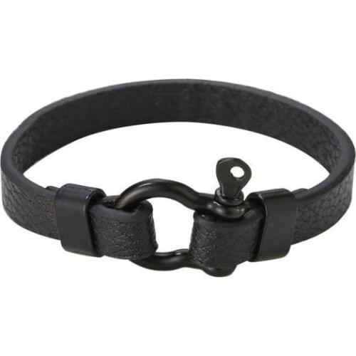Best Sellers PU Leather Stainless Steel Bracelet Gift for Valentines Day Birthday