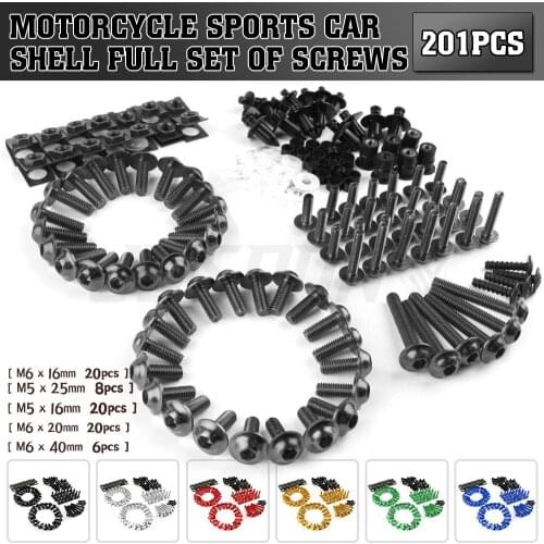 M5 M6 Complete Fairing Bolts Screw For Honda CB500F CB500X CB600F CB1000R CBR600 CBR600RR CBR900RR CBR954RR Shadow 750 NC700 S/X