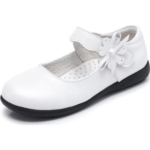 Fashion kids school Cowhide leather shoes for girls leather dress shoes Girls flat with footwear wedding shoes girl