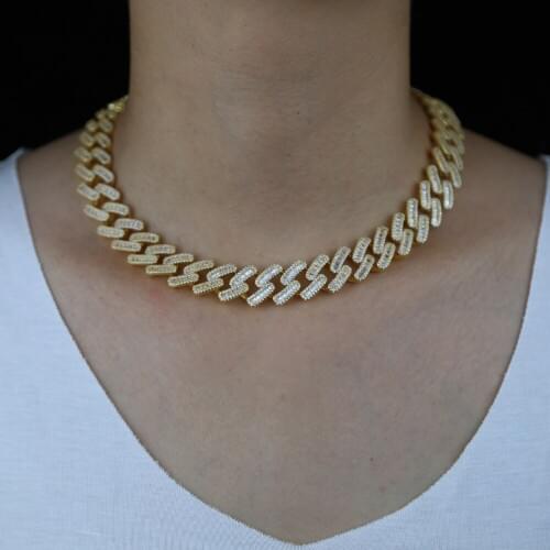 New arried drop ship 15mm wide cuban chain necklace for women rock fashion hip hop necklace statement jewelry for party gift