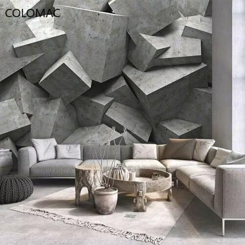Colomac Custom 3D Technology Sense Wallpaper Office Reception Counter Background Wallpaper Industrial Style Drop Shopping