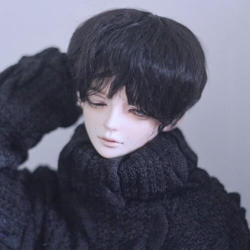 BJD doll wig suitable for 1-3 1-4 1-6 size male baby short hair micro-volume doll accessories