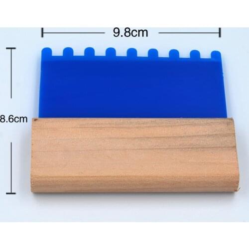 Wall DIY Decoration Painting Grain Pattern Graining Plastic Comb Tool Blue