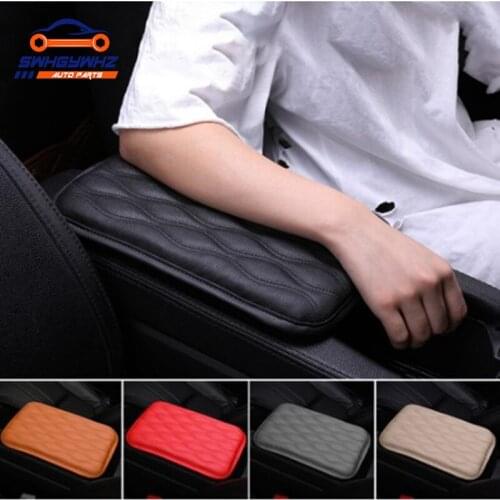 Car Armrest Pad Soft PU Leather Anti Scratch Universal Waterproof Box Cover Cushion Resistant Center Console Non Slip Arm Rest