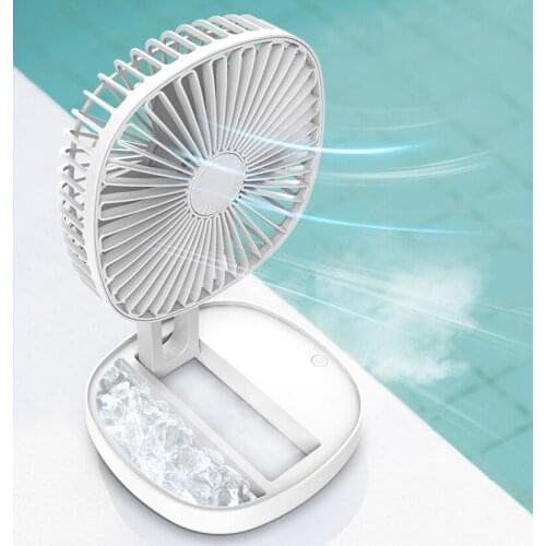 USB Desktop Mini Foldable Fan Portable Air Cooling Fan Desktop Air Conditioning Fan Humidifier Office Bedroom Purifier