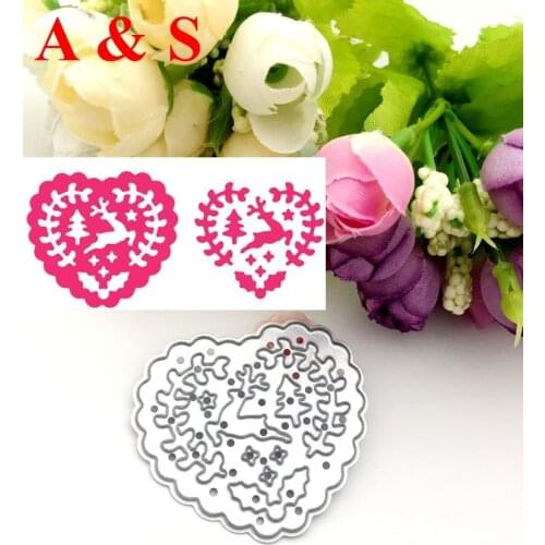 Q83 METAL CUTTING DIES Heart Christmas gift Scrapbook card album wedding paper craft home decor embossing stencil punch