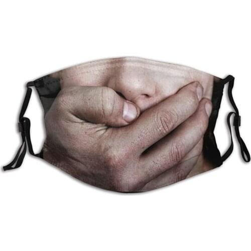 Smile Print Mask With Pocket Unisex Funny 3d Masks For Women Adult Face Scarf Adult Protec Mouthmask Outdoor Party Decoration