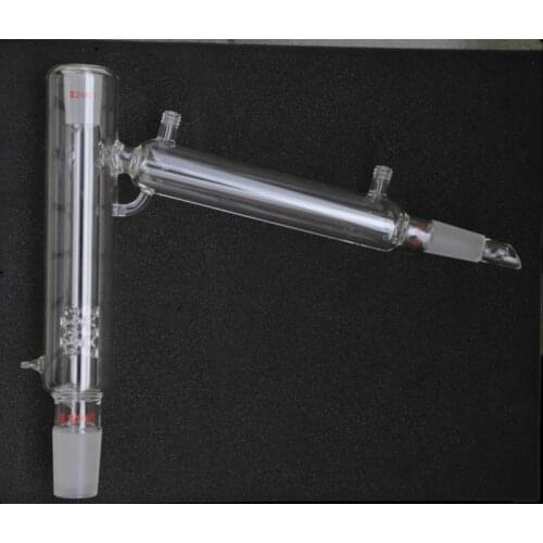 Glass Short Path Distillation Head 5L Jacketed Joint 24/40 With Vigreux Straight 60 Degree