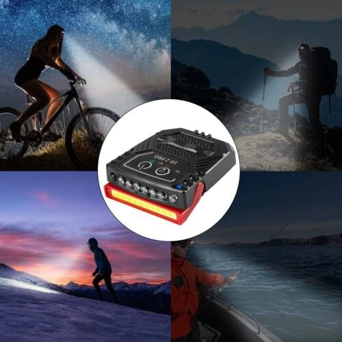 LED Charge Induction Headlight Cap Hat Light Portable Hands-Free Sensor Rechargeable Clip Waterproof For Night Fishing Running