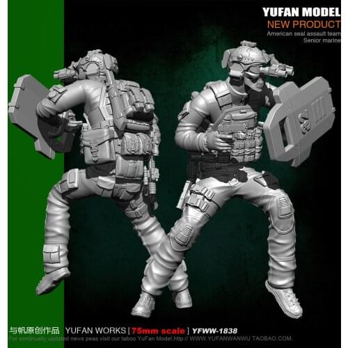 Yufan Model 1/24 Resin Soldier Model Kit Self-assembled YFWW-1838