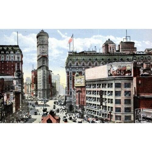 1922 New York Times Building Tin Sign Retro Vintage bar Home Wall Decor New York Times Building Metal Sign 12x16 inch