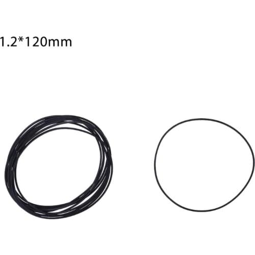 10 Pcs Drive Flat Belts Rubber DVD Cassette Tape Recorder Turntable Strap Belt Cassette Tape Replacement Square 1.2mm L41E