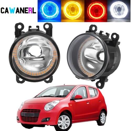2 X Car Angel Eye Fog Light Assembly Halo Ring DRL Fog Daytime Running Lamp H11 12V For Suzuki Alto V GF Hatchback 2009-2015