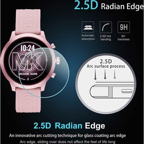 3pcs Smart Watch Screen Protector Tempered Glass Screen Protector Smartwatch HD Transparent Protective Film For MK Access GO Hot