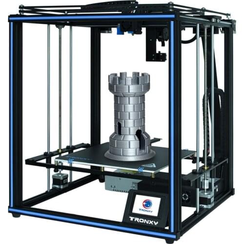 Ultra-quiet High Precision Resume Power Failure Rapid Heating Table 3D Printer with Two Color printing & Titan Extruder X5SAPRO