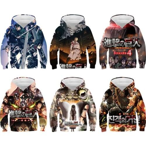 3D Men Cloth Attack on Titan Cartoon Anime Pullovers Top Long Sleeves Casual Hoodie Women Streetwear Sudadera Hombre Sweatshirts