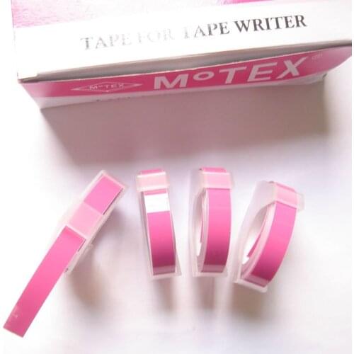 5PCS pink color PVC hard Tape self adhesive 9mm DIY handmade accessories,masking label tape vinyl scrapbooking