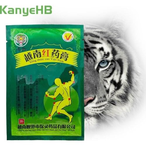 8pcs/bag Vietnam Tiger Balm Self-heating Pian Relief Patch Relaxing Backache Pain Killer Plaster Joint Orthopedic Arthritis H004