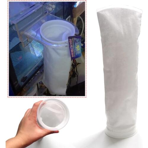 Fish Tank Filter Mesh Bag Easy Light Weight Aquarium Filter Socks 100/ 150/ 200um Fish Aquarium Marine Sump Felt Pre Filter Bag